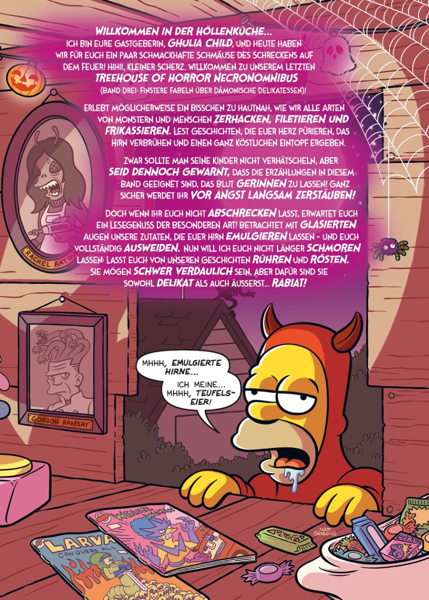The Simpsons: Treehouse of Horror Necronomnibus 3: Finstere Fabeln über dämonische Delikatessen